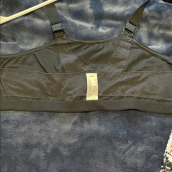 Glamorise Black and Gray Sports Bra - Picture 8 of 8
